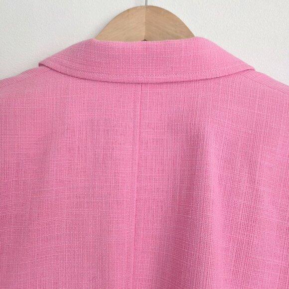 ME+EM Pink Tailored Blazer Luxury British Designer Jacket Cotton Blend Timeless - Picture 5 of 15